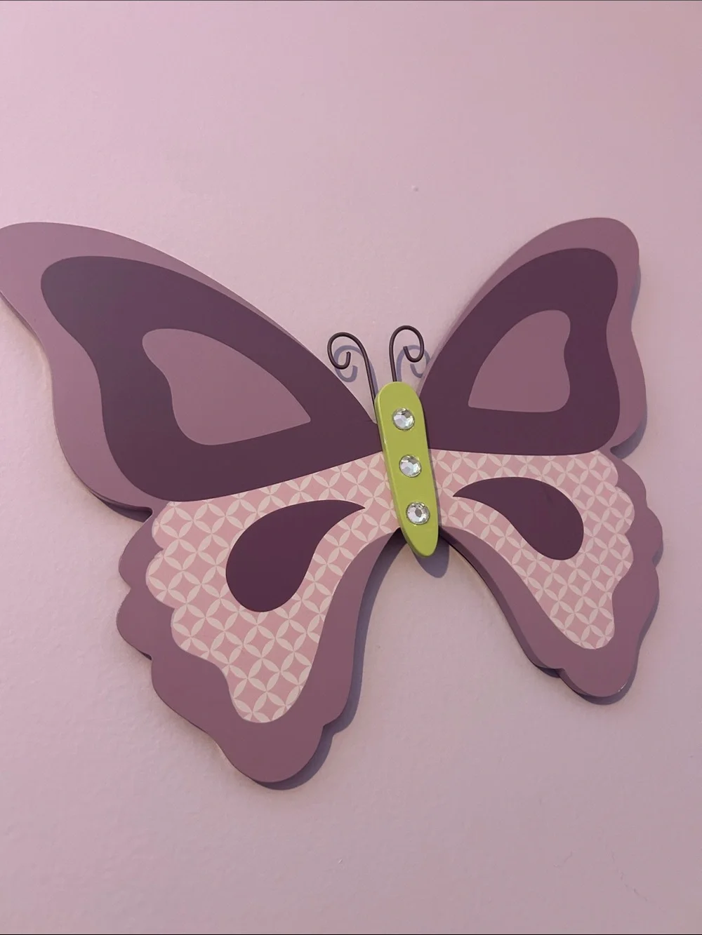 Decorative Pink Butterfly Wall Accents - Brand